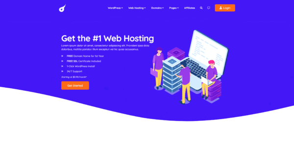 Hostbit – Domain & Hosting Sağlayıcı HTML Şablonu