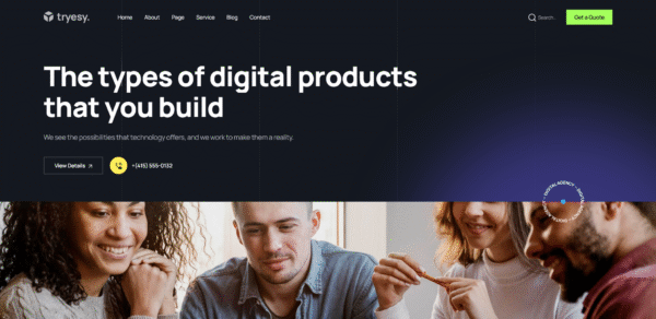 Tryesy – Yaratıcı Dijital Ajans HTML Şablonu