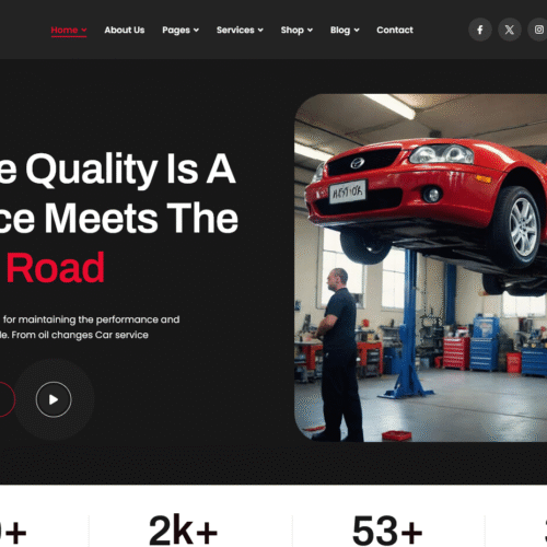 Crank – Oto Tamir & Araç Servis HTML5 Şablonu
